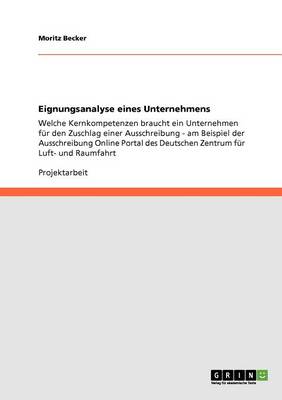 Eignungsanalyse Eines Unternehmens (Paperback)