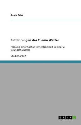 Einfuhrung in Das Thema Wetter (Paperback)