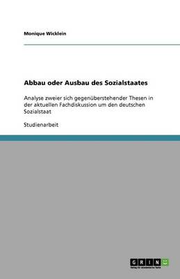 Abbau Oder Ausbau Des Sozialstaates (Paperback)