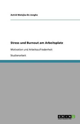 Stress und Burnout am Arbeitsplatz (Paperback)