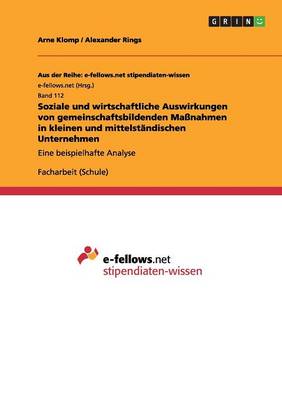 Soziale Und Wirtschaftliche Auswirkungen Von Gemeinschaftsbildenden Manahmen in Kleinen Und Mittelstndischen Unternehmen (Paperback)