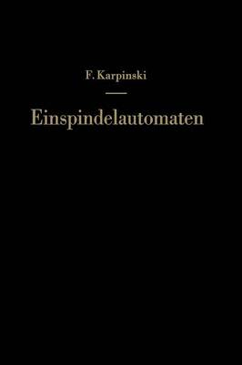 Einspindelautomaten (Paperback)