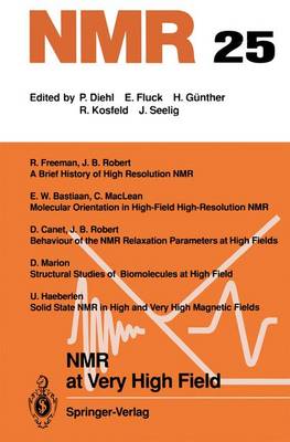 NMR at Very High Field - NMR Basic Principles and Progress 25 (Paperback)