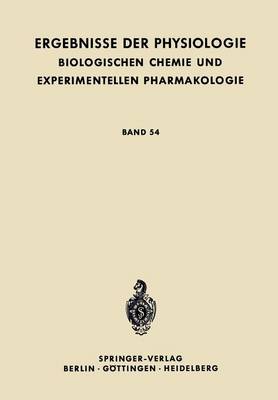 Die Nerv�se Steuerung Der Atmung - Ergebnisse Der Physiologie, Biologischen Chemie Und Experime 54 (Paperback)