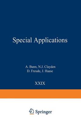 Special Applications - NMR Basic Principles and Progress 29 (Paperback)