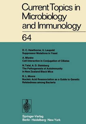 Current Topics in Microbiology and Immunology / Ergebnisse der Mikrobiologie und Immunitatsforschung - Current Topics in Microbiology and Immunology 72 (Paperback)