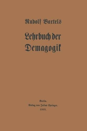Lehrbuch Der Demagogik (Paperback)