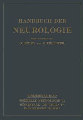 Raumbeengende Prozesse - Handbuch Der Neurologie / Spezielle Neurologie VIII 14 (Paperback)