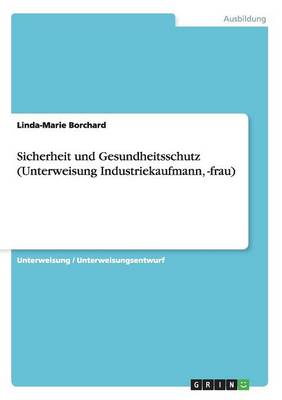Sicherheit Und Gesundheitsschutz (Unterweisung Industriekaufmann, -Frau) (Paperback)