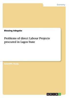 Problems of Direct Labour Projects Procured in Lagos State (Paperback)