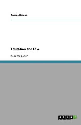 Education and Law (Paperback)