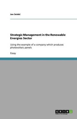 Strategic Management in the Renewable Energies Sector (Paperback)