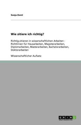 Richtig Zitieren (Paperback)