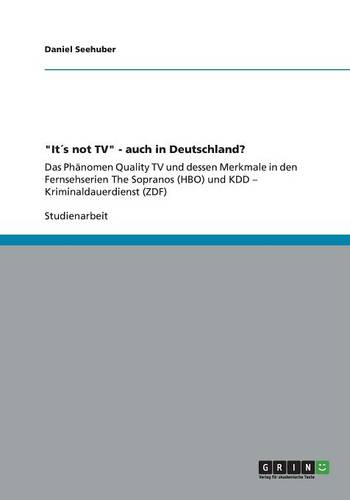 "Its Not TV" - Auch in Deutschland? (Paperback)