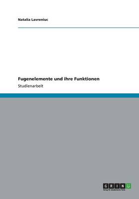 Fugenelemente Und Ihre Funktionen (Paperback)