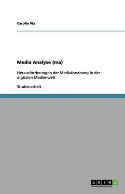 Media Analyse (Ma) (Paperback)