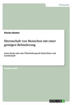 Elternschaft Von Menschen Mit Einer Geistigen Behinderung (Paperback)