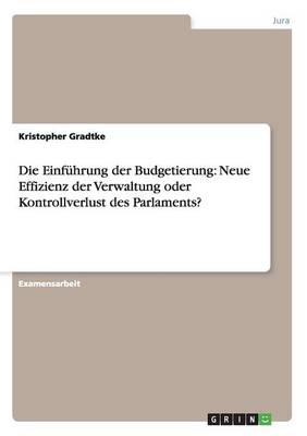 Die Einf hrung Der Budgetierung: Neue Effizienz Der Verwaltung Oder Kontrollverlust Des Parlaments? (Paperback)