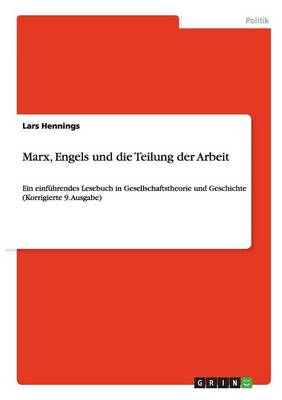 Marx, Engels Und Die Teilung Der Arbeit (Paperback)