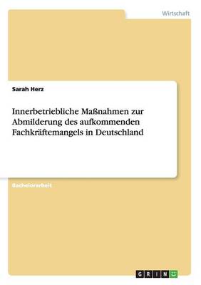 Innerbetriebliche Ma nahmen Zur Abmilderung Des Aufkommenden Fachkr ftemangels in Deutschland (Paperback)