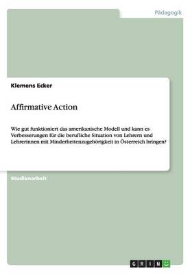 Affirmative Action (Paperback)