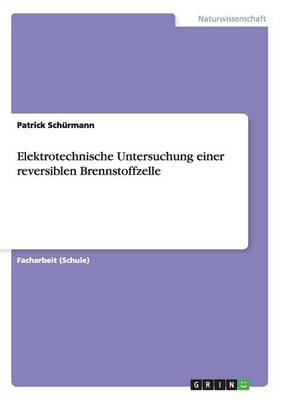 Elektrotechnische Untersuchung Einer Reversiblen Brennstoffzelle (Paperback)