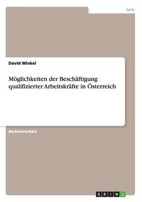 M glichkeiten Der Besch ftigung Qualifizierter Arbeitskr fte in sterreich (Paperback)