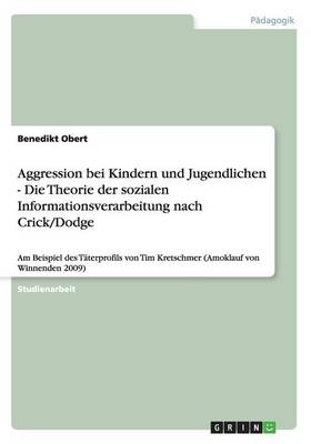 Aggression Bei Kindern Und Jugendlichen - Die Theorie Der Sozialen Informationsverarbeitung Nach Crick/Dodge (Paperback)