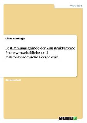 Bestimmungsgr nde Der Zinsstruktur: Eine Finanzwirtschaftliche Und Makro konomische Perspektive (Paperback)