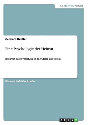 Eine Psychologie Der Heimat (Paperback)