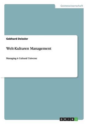 Welt-Kulturen Management (Paperback)