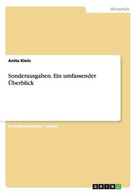 Sonderausgaben. Ein Umfassender UEBerblick (Paperback)