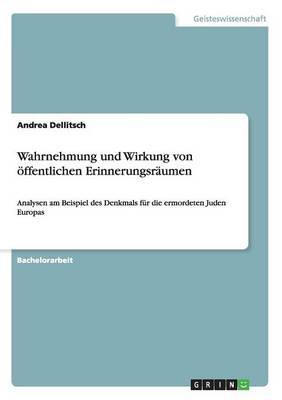Wahrnehmung Und Wirkung Von Offentlichen Erinnerungsraumen (Paperback)