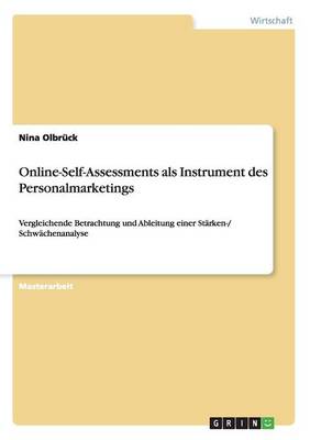 Online-Self-Assessments ALS Instrument Des Personalmarketings (Paperback)