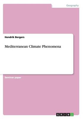 Mediterranean Climate Phenomena (Paperback)