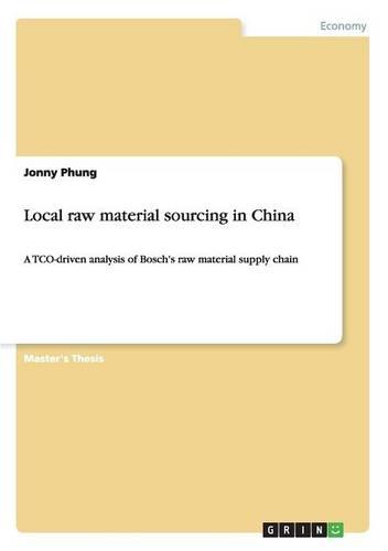Local Raw Material Sourcing in China (Paperback)
