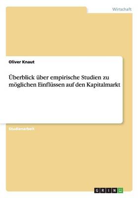 Berblick Ber Empirische Studien Zu M G (Paperback)