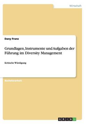Grundlagen, Instrumente Und Aufgaben Der Fuhrung Im Diversity Management (Paperback)