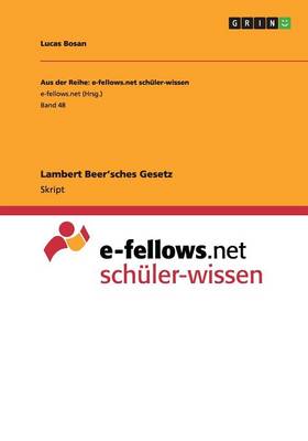 Lambert Beer'sches Gesetz (Paperback)
