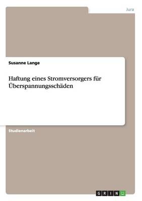 Haftung Eines Stromversorgers Fur UEberspannungsschaden (Paperback)