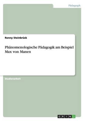 PHaNomenologische Padagogik Am Beispiel Max Von Manen (Paperback)