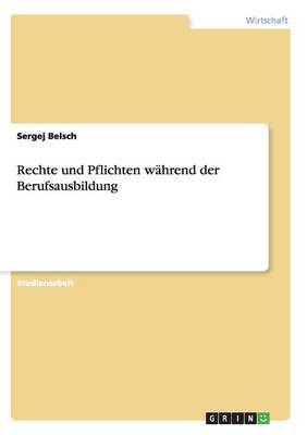 Rechte Und Pflichten Wahrend Der Berufsausbildung (Paperback)