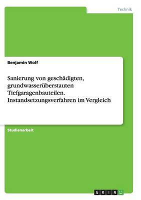 Sanierung Von Geschadigten, Grundwasseruberstauten Tiefgaragenbauteilen. Instandsetzungsverfahren Im Vergleich (Paperback)