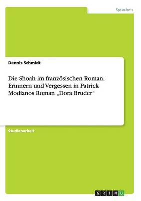 Die Shoah Im Franzosischen Roman. Erinnern Und Vergessen in Patrick Modianos Roman "Dora Bruder" (Paperback)