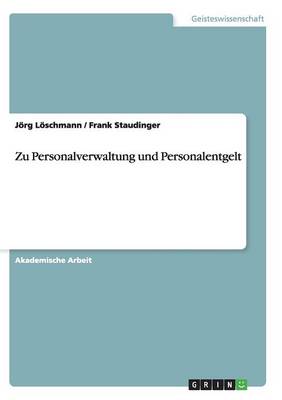 Zu Personalverwaltung Und Personalentgelt (Paperback)