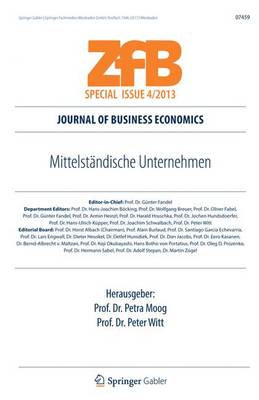 Mittelstandische Unternehmen - Zfb Special Issue 4 (Paperback)