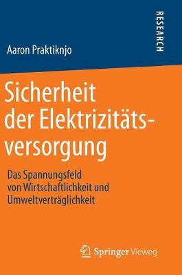 Sicherheit Der Elektrizit�tsversorgung: Das Spannungsfeld Von Wirtschaftlichkeit Und Umweltvertr�glichkeit (Hardback)