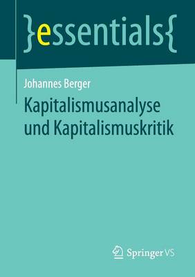 Kapitalismusanalyse Und Kapitalismuskritik - Essentials (Paperback)