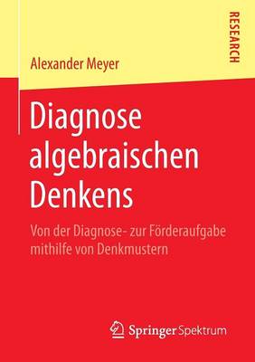 Diagnose Algebraischen Denkens: Von Der Diagnose- Zur F�rderaufgabe Mithilfe Von Denkmustern (Paperback)