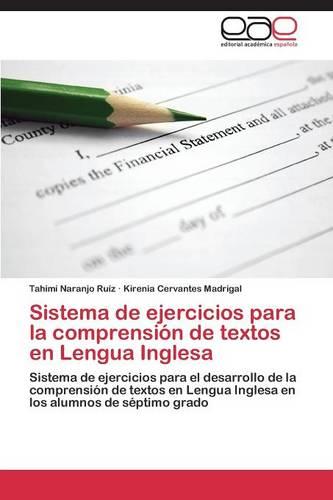Sistema de Ejercicios Para La Comprension de Textos En Lengua Inglesa (Paperback)
